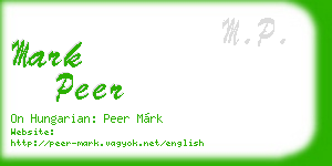mark peer business card